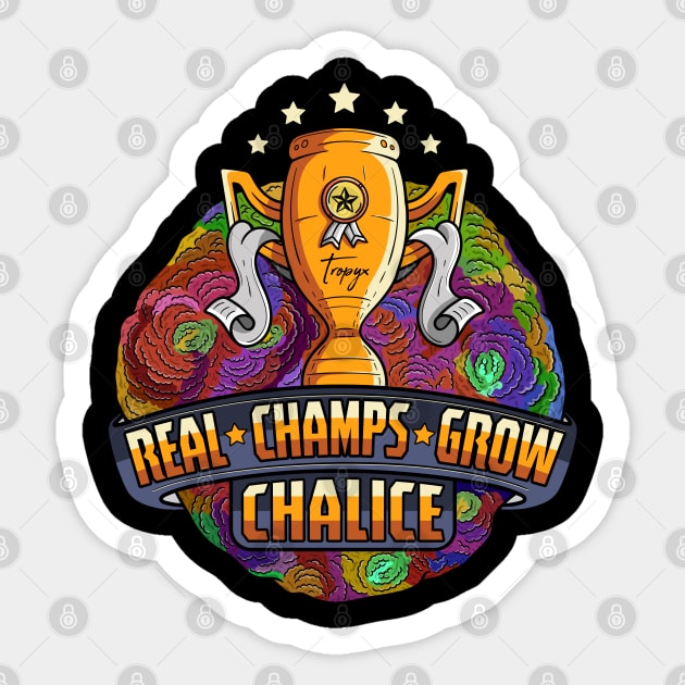 Rainbow Chalice LPS Coral Sticker by Tropyx